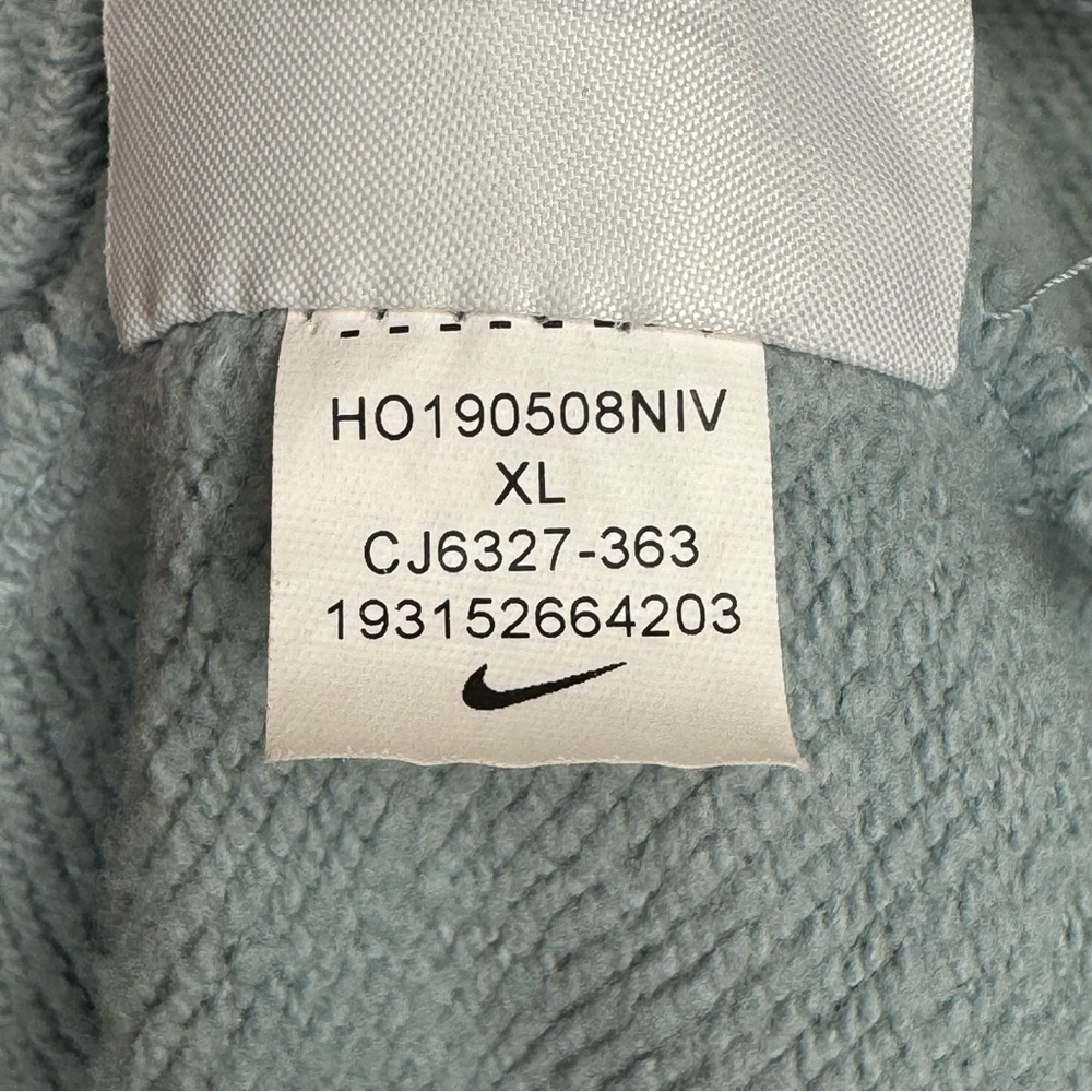NIKE Essential Cropped Hoodie Pullover Ocean Blue Cotton Women’s XL CJ6327-363 - Picture 11 of 15